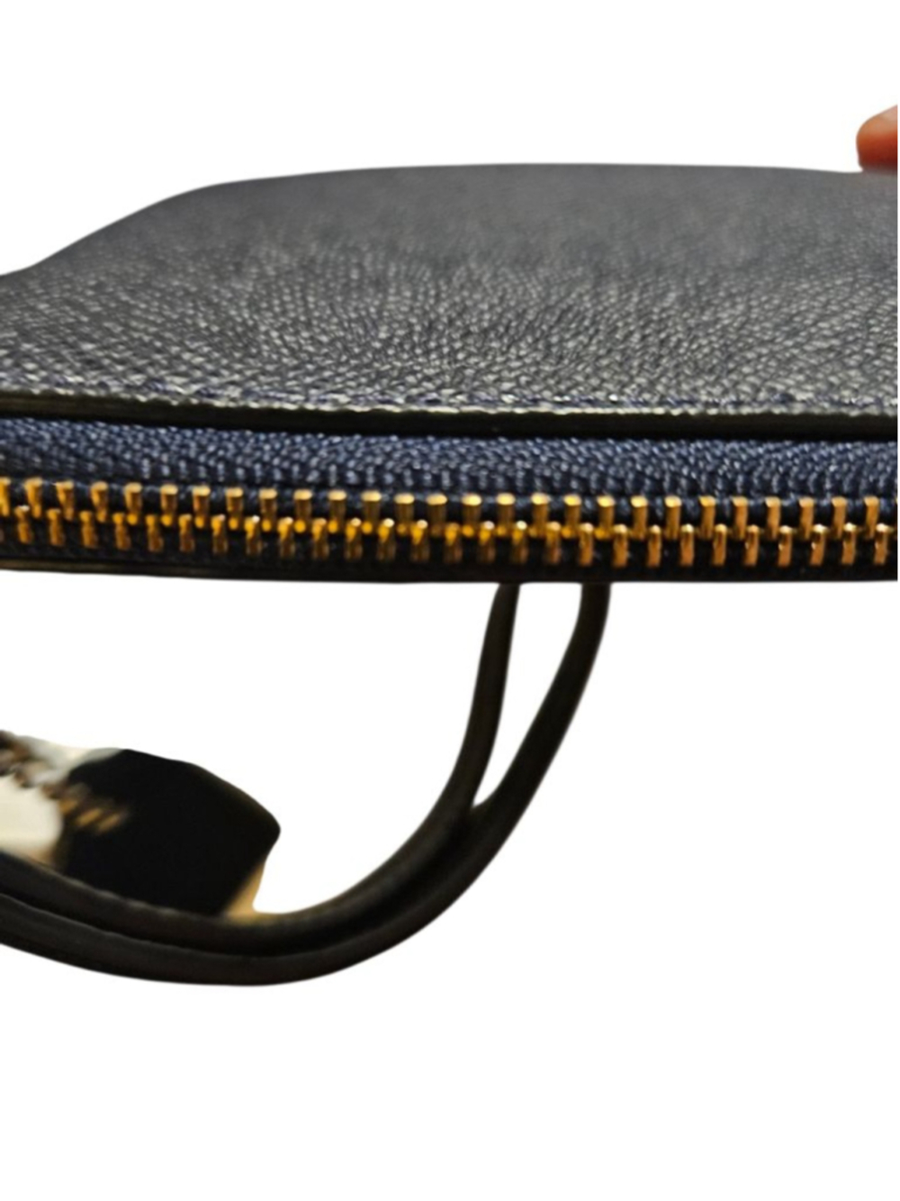 Coach Navy Blue Leather Wristlet One Size - Picture 15 of 16